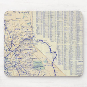 Map of California 4 Mouse Pad