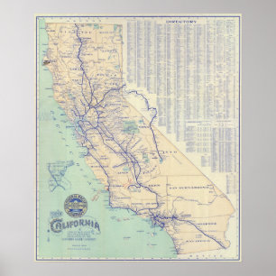 Map of California 4 Poster