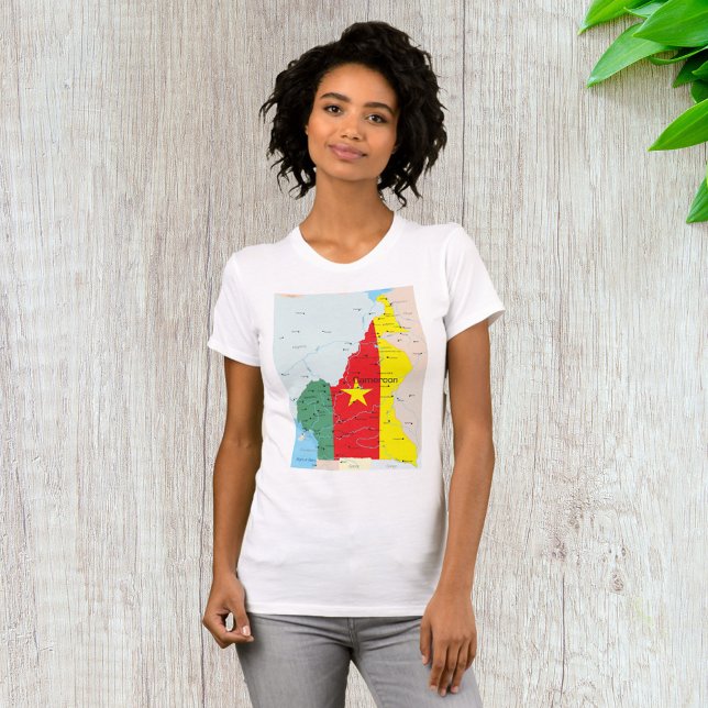 Map Of Cameroon Womens T-Shirt (Creator Uploaded)