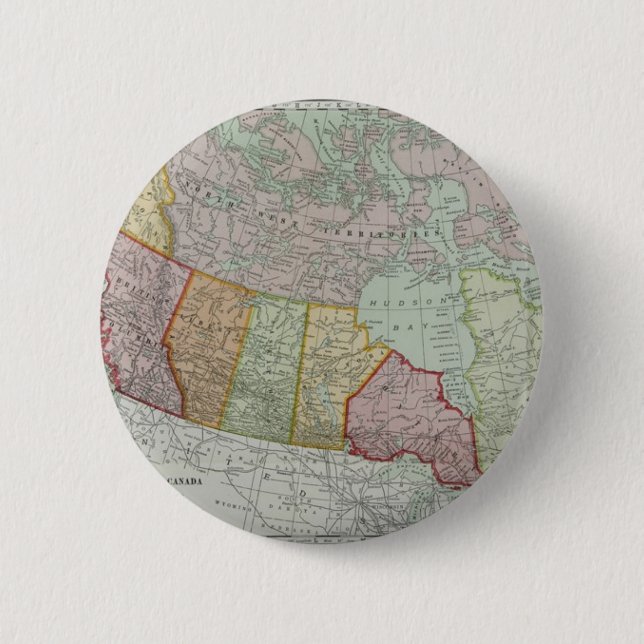 Map of Canada Button (Front)