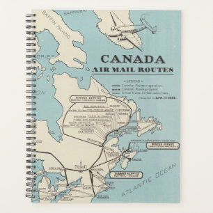 Map of Canada - Canada Air Mail Routes Planner