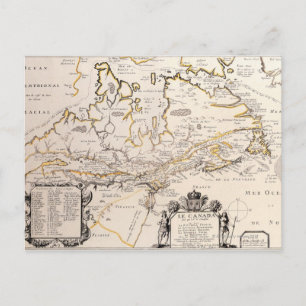 Map of Canada Postcard