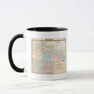 Map of Champaign, Urbana, Mattoon and Charleston Mug