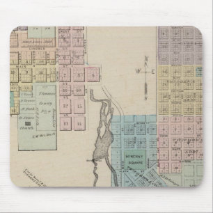 Map of Chatfield, Map of Caledonia, Minn Mouse Pad
