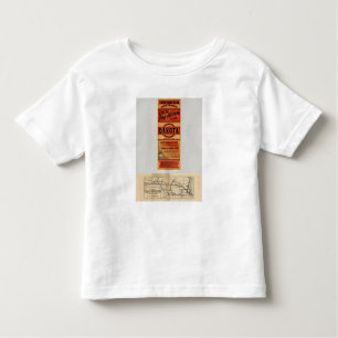 Map Of Chicago and Northwestern Railway Lines Toddler T-Shirt