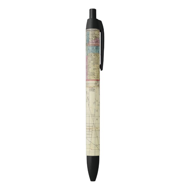 Map of Chicago Black Ink Pen (Bottom (Vertical))