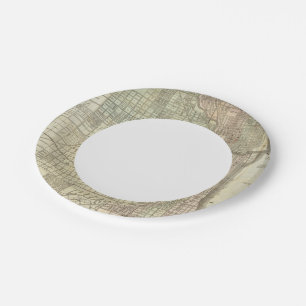Map Of Chicago Paper Plate