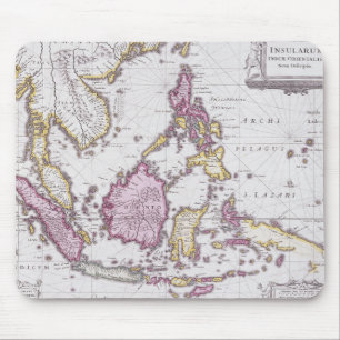 Map of China & Indonesia   1710 Mouse Pad