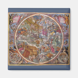 Map of Christian Constellations, Southern Skies Magnet