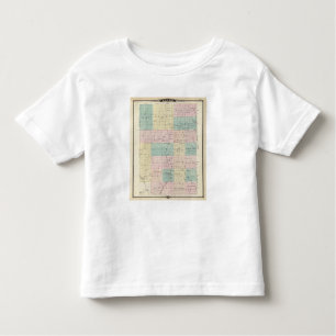 Map of Clark County, State of Wisconsin Toddler T-Shirt