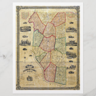 Map of Clermont County Ohio (1857)