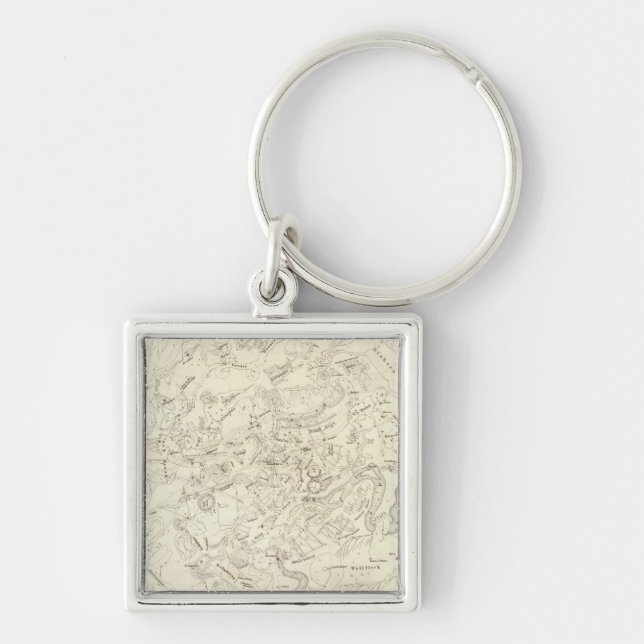Map of Constellations 2 Key Ring (Front)
