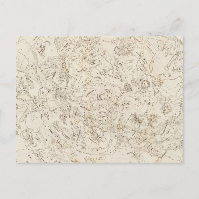 Map of Constellations Postcard (Front)