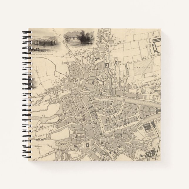Map of Cork, Ireland Notebook (Front)