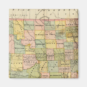 Map of Dakota Magnet