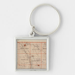 Map of Dallas County, State of Iowa Key Ring