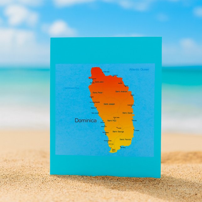 Map Of Dominica Invitation (Creator Uploaded)
