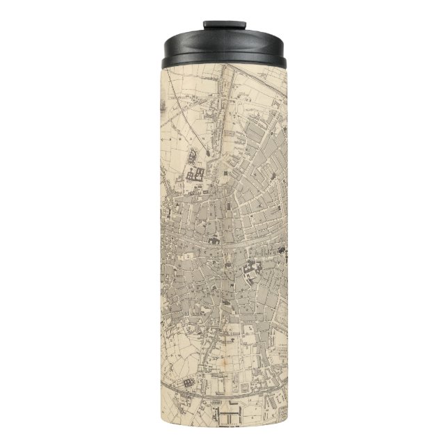 Map of Dublin, Ireland Thermal Tumbler (Front)