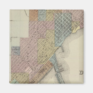 Map of Duluth, St. Louis County, Minnesota Magnet