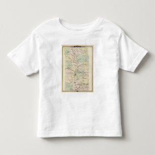 Map of Dunn County, State of Wisconsin Toddler T-Shirt