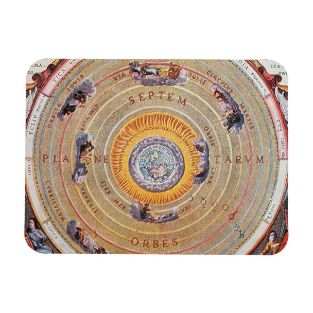 Map of Earth based on Ptolemy's theories | 1660 Magnet (Horizontal)