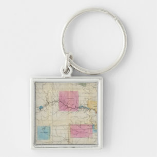 Map of Eastern Kansas Key Ring