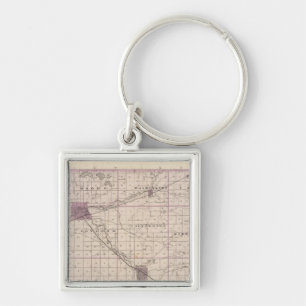 Map of Elkhart County Key Ring