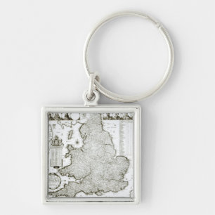 Map of England and Wales, 1644 Key Ring