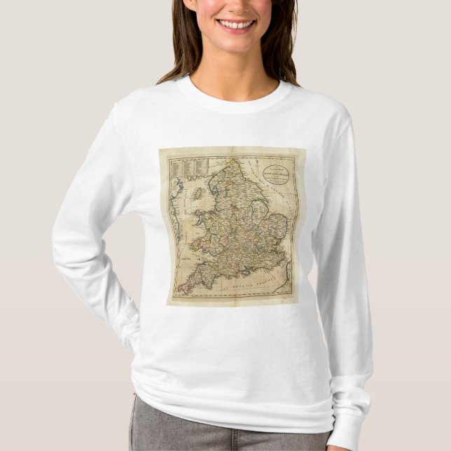 Map of England and Wales T-Shirt (Front)