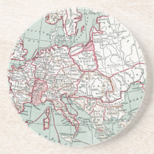MAP OF EUROPE, 12th CENTURY Coaster