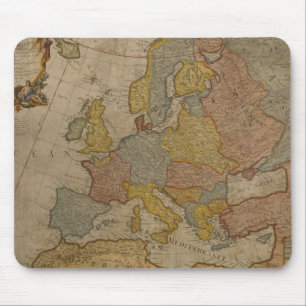 Map of Europe 1700 Mouse Pad