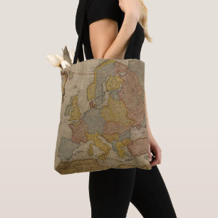 Map of Europe 1700 Tote Bag