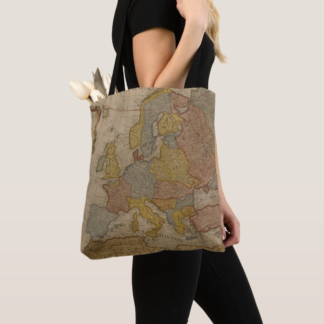Map of Europe | 1700 Tote Bag (Close Up)