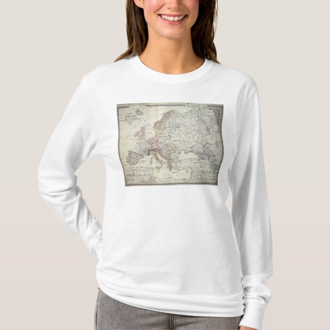 Map of Europe, 1841 T-Shirt (Front)