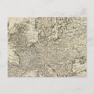 Map of Europe 3 Postcard