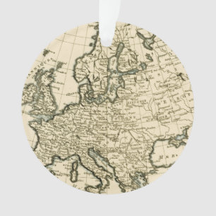 Map of Europe by Guillaume Raynal Ornament