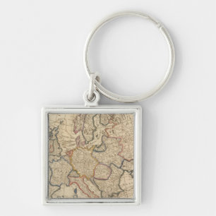 Map of Europe Key Ring