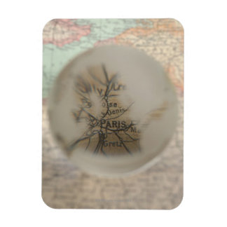 Map of Europe seen through crystal ball 5 Magnet