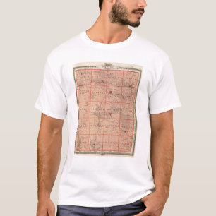 Map of Fayette County, State of Iowa T-Shirt