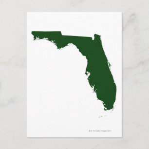 Map of Florida 3 Postcard