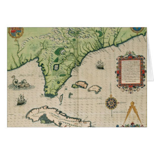 Map of Florida, from 'Brevis Narratio'