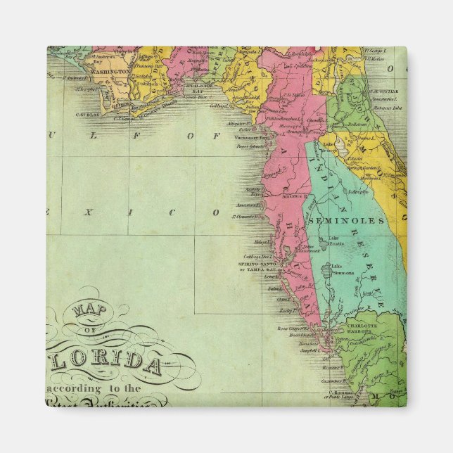 Map of Florida Magnet (Front)