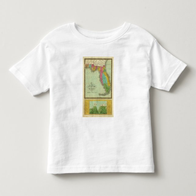 Map of Florida Toddler T-Shirt (Front)