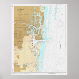 Map of Fort Lauderdale FL (1991) Poster