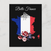 *~* Map of France Belle Italia French Language