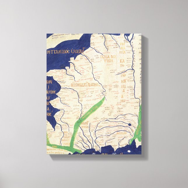 Map of France, from 'Geographia' Canvas Print (Front)