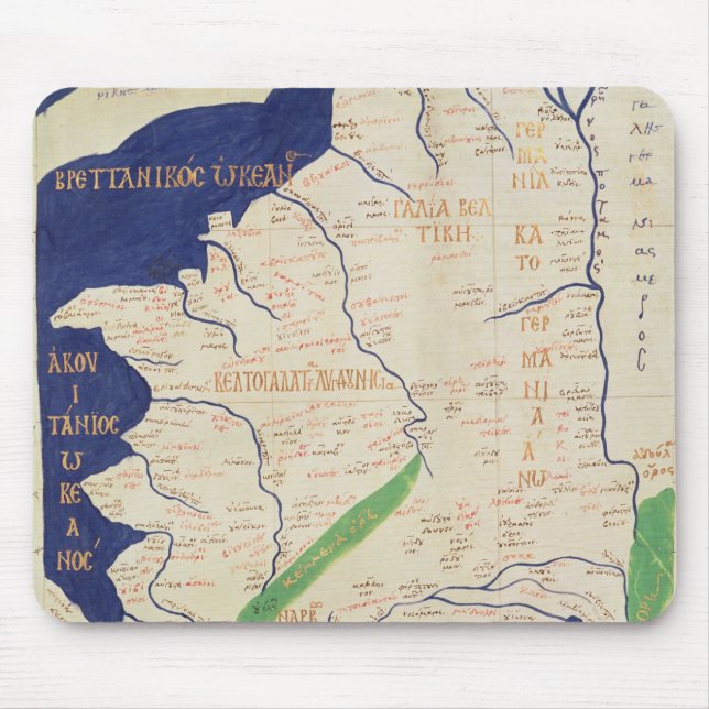 Map of France, from 'Geographia' Mouse Pad (Front)