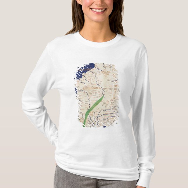 Map of France, from 'Geographia' T-Shirt (Front)