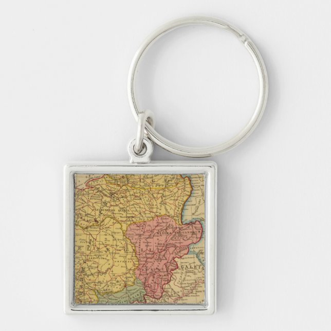 Map of Gaul Key Ring (Front)