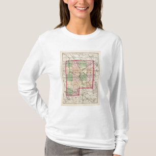 Map of Genesee County, Michigan T-Shirt